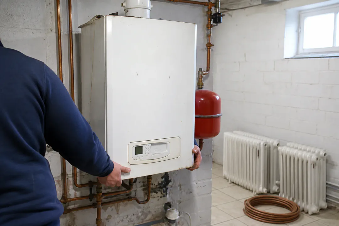 Afbraak chauffageketel particulier, Fredo Recycling Demontage en afvoer van een oude chauffageketel en radiatoren bij een particulier door Fredo Recycling